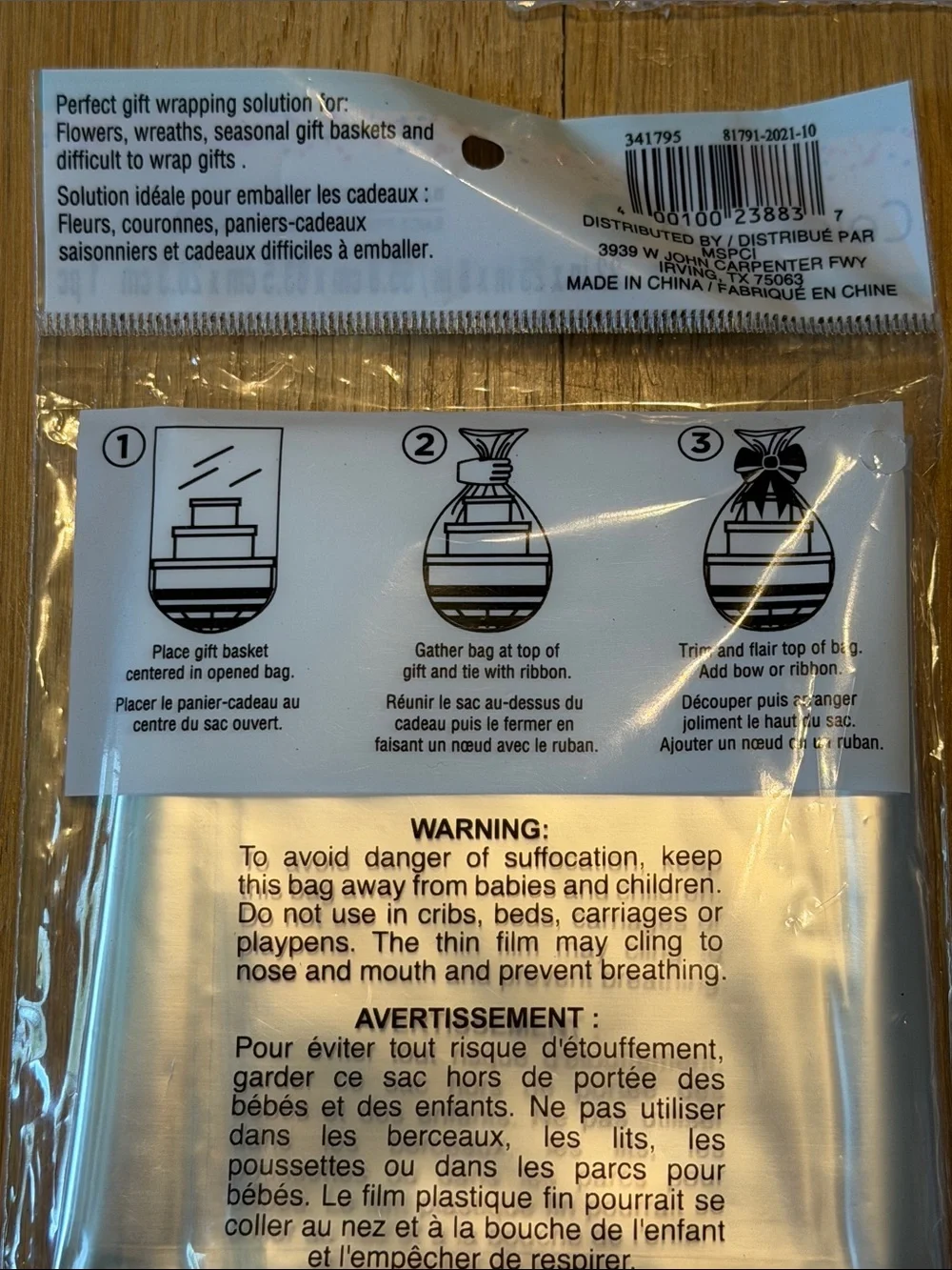 NWT Bundle of 7 Celebrate It Clear Cellophane Gift Bags - Large & Jumbo Packs